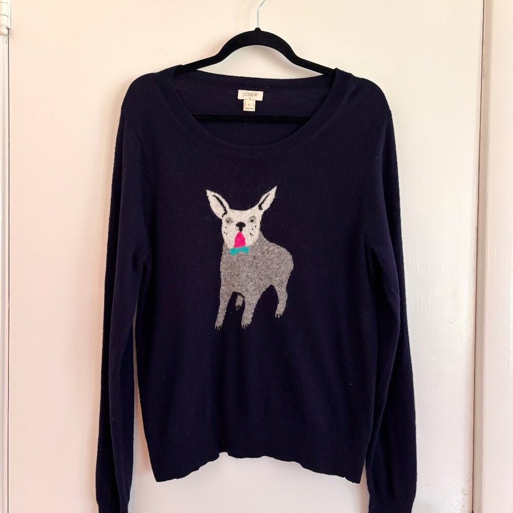 J. Crew Navy Frenchie Sweater Size L
